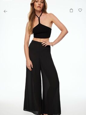 Dynamite Wide Leg Black Palazzo Pants - Women's NWT